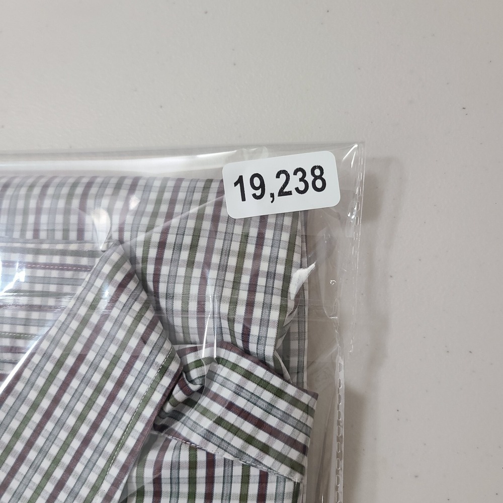 Brioni Dress‎ Shirt Mens Medium Multi Color Plaid Check 100% Cotton Button Up - Picture 13 of 13